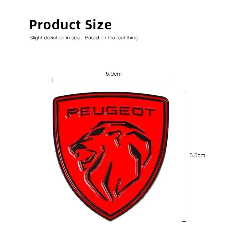 For Peugeot 408 4008 308 3008 Rifter 5008 508 2008 208 301 RCZ 407 Car 3D Metal Badges Trunk Body Window Side Decoration Sticker - view 6