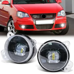 For VW Volkswagen Polo T5 Transporter Multivan Caravelle Gol Skoda Fabia Mk1 LED Fog Lamp Auto Front Bumper Headlights Car Parts