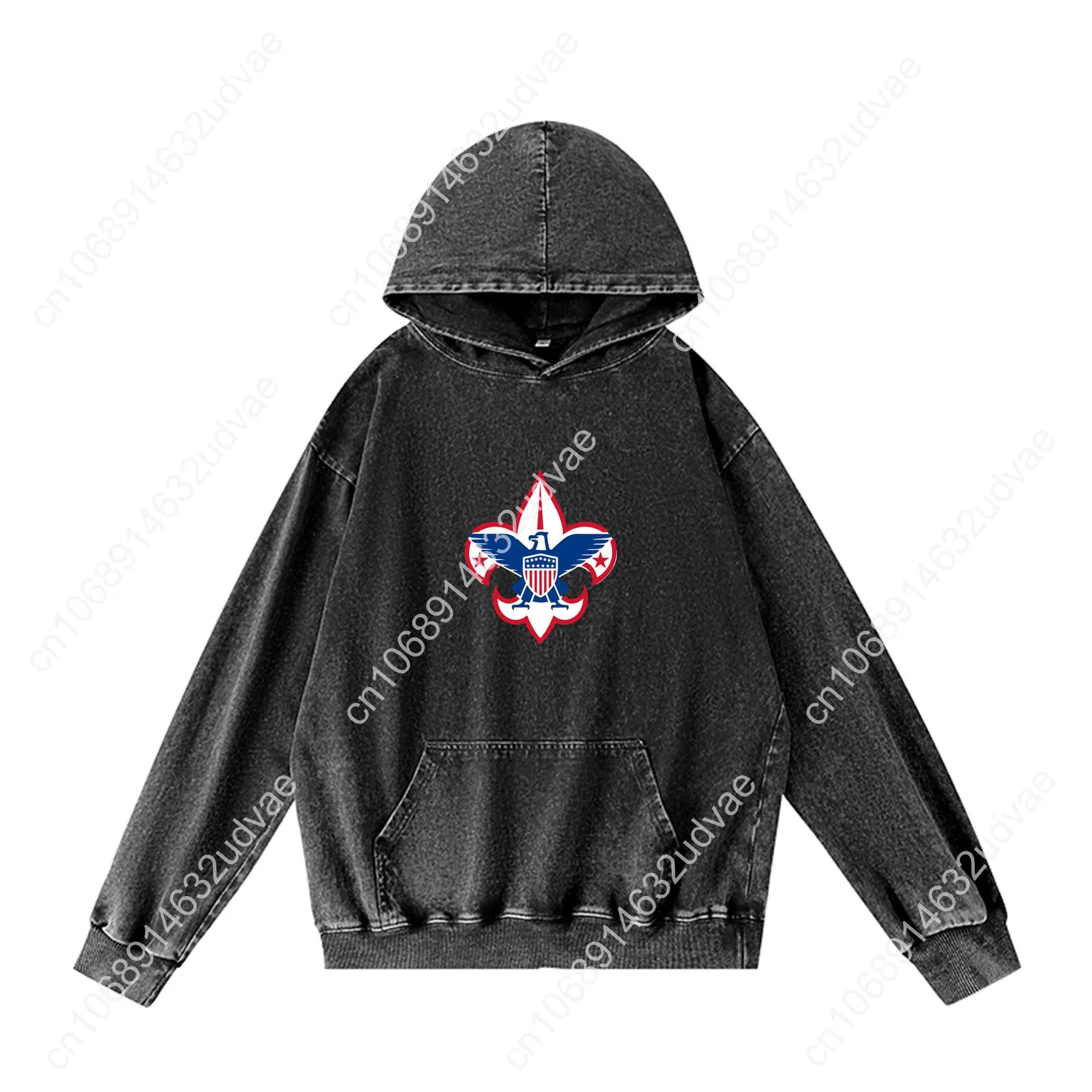 Scouts of America Hoodies Retro Moletom Com Capuz Homem Mulher Adolescente Vintage Pulôver Camisa de suor com bolso Tops personalizados
