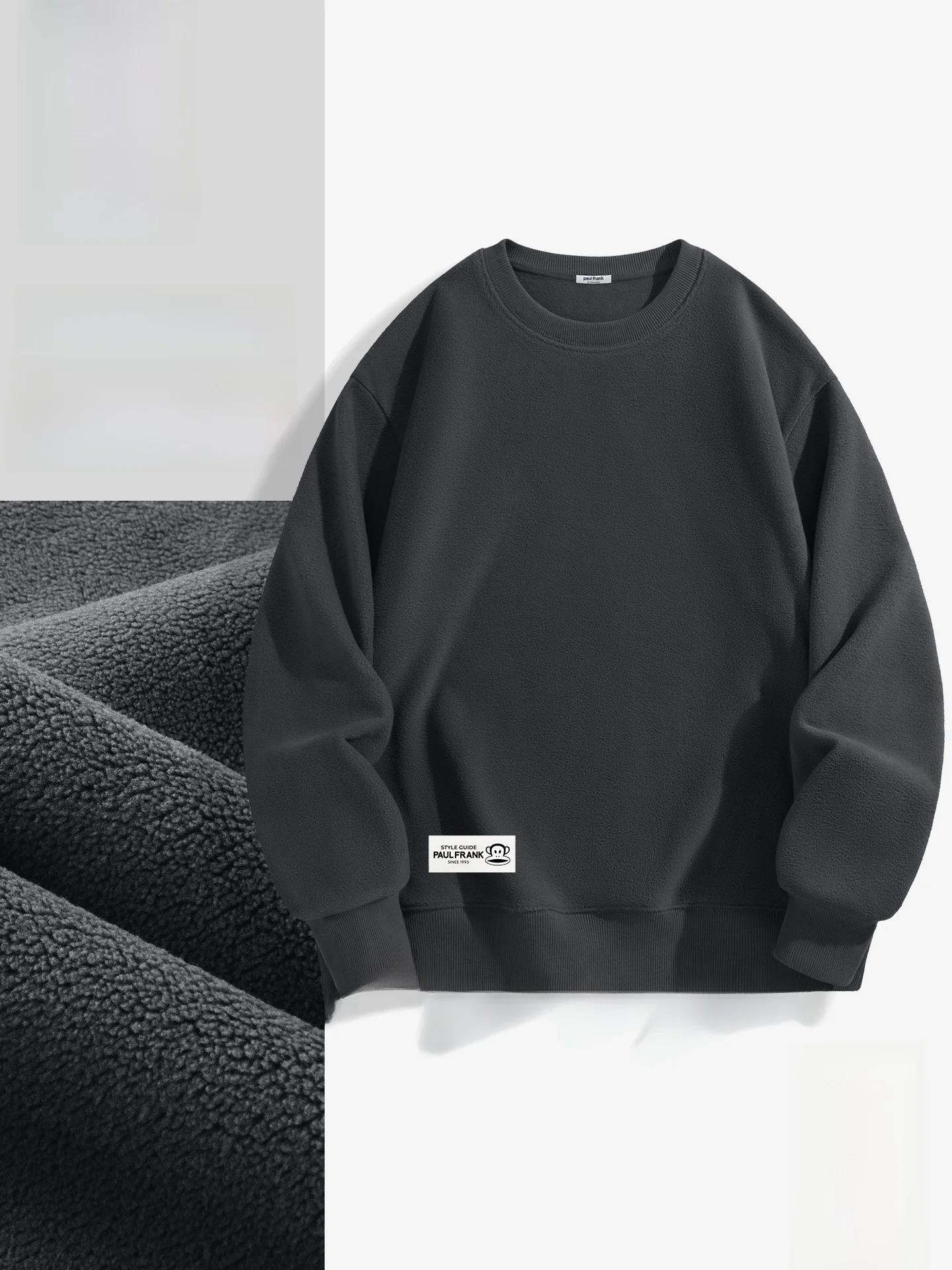 

Мужской утепленный свитшот с круглым вырезом, высококачественный, осенне-зимний, в американском стиле, модный, с длинными рукавами, прочный, для уличной моды