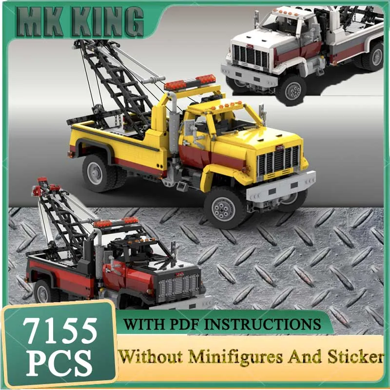 

Engineering Vehicle Model Moc Building Block 80's GMC TopKick Wrecker 4x4 Set Model Technology Brick Assembly Modular Toy Gifts