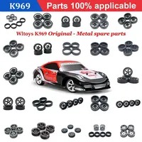 1/28 RC Racing Car Tire Rally on Road Tyre Plastic Wheel for Wltoys 284131 K969 K979 K989 P929 RC Car Upgrades Parts