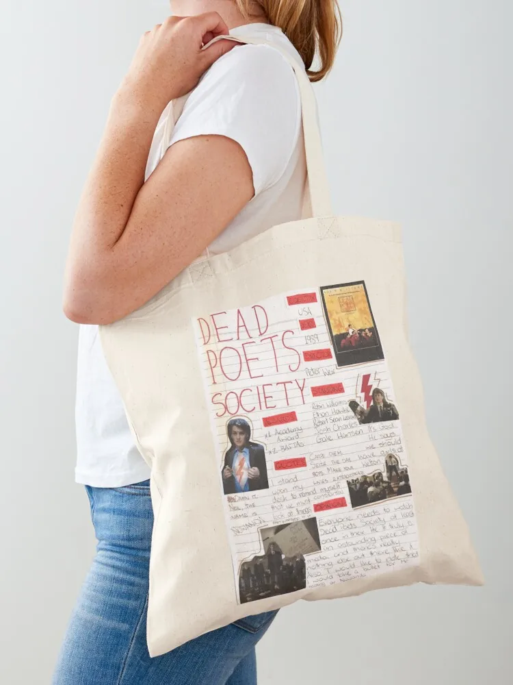 

dead poets society Tote Bag personalized tote bag bags woman 2025 cute tote bag canvas shopping