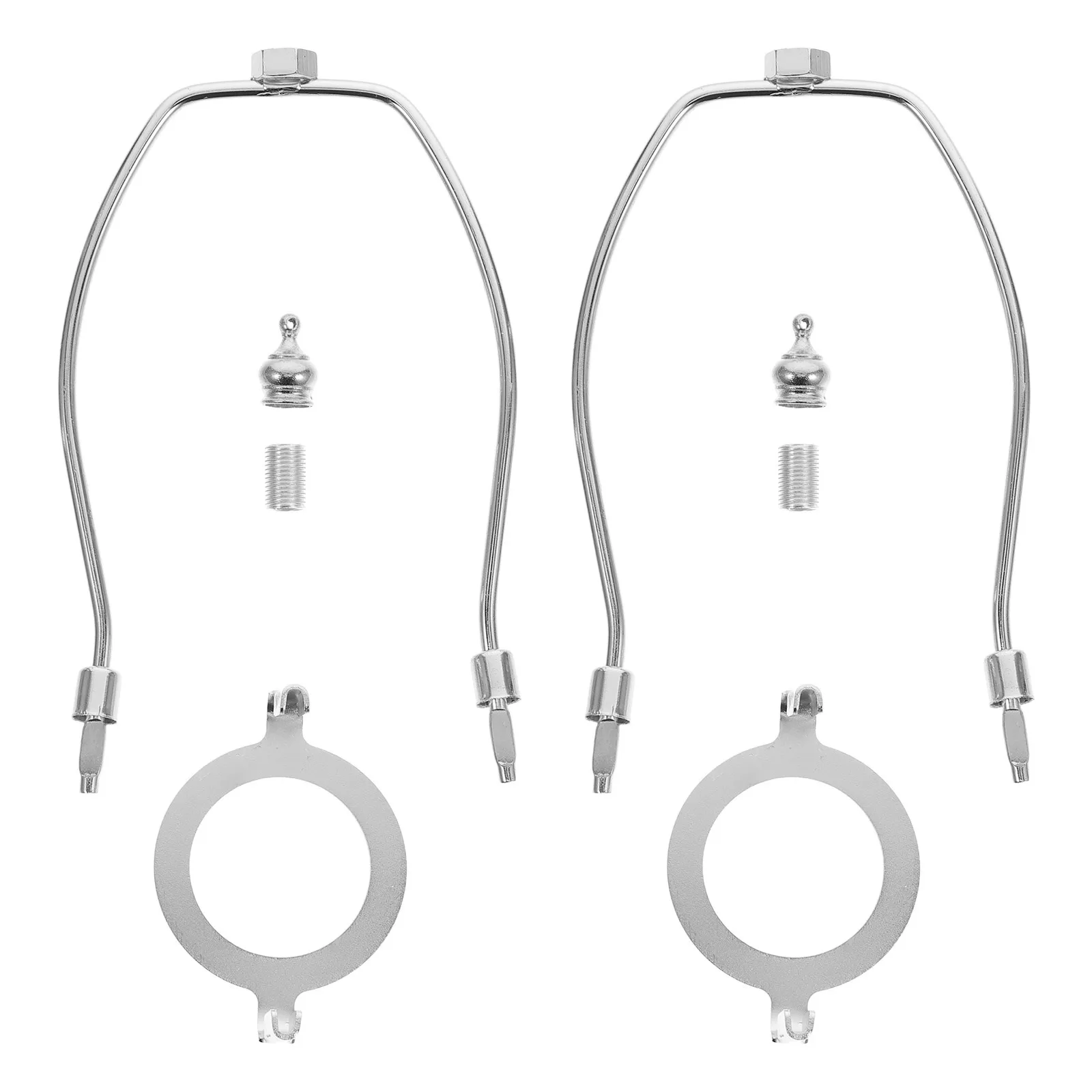 2 قطعة غطاء مصباح تركيب قوس القيثارة عدة نهائي لمصابيح طاولة أرضية الأجهزة المعدنية استبدال أجزاء حامل #1