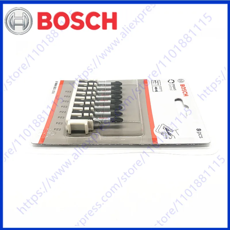 50mm 1/4" highly Robust Professional Torx Screwdriver Set 2608522331 for Bosch Piece Screwdriver Set hex Impact Control PZ2 Bits view 2