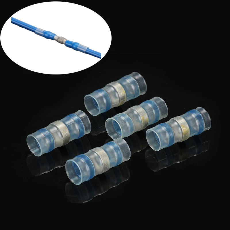 

20PCS Solder Seal Wire Connectors Waterproof Heat Shrink Butt Connectors Electrical Wire Terminals Insulated Butt Splices