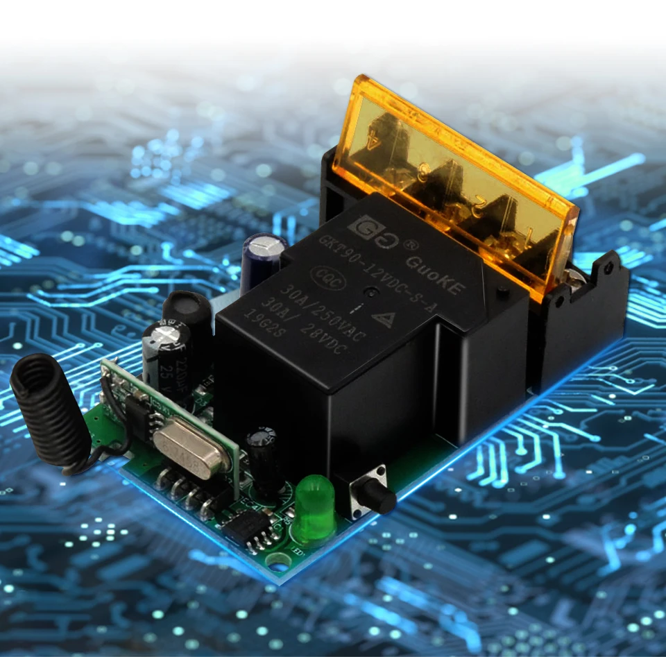 RF433MHz Funkfernbedienungsschalter Relaisschalter 12V 24V 220V 110V EIN/AUS-Sender für Licht, Lampe, Motor, Wasserpumpe, Tür – Detail 4