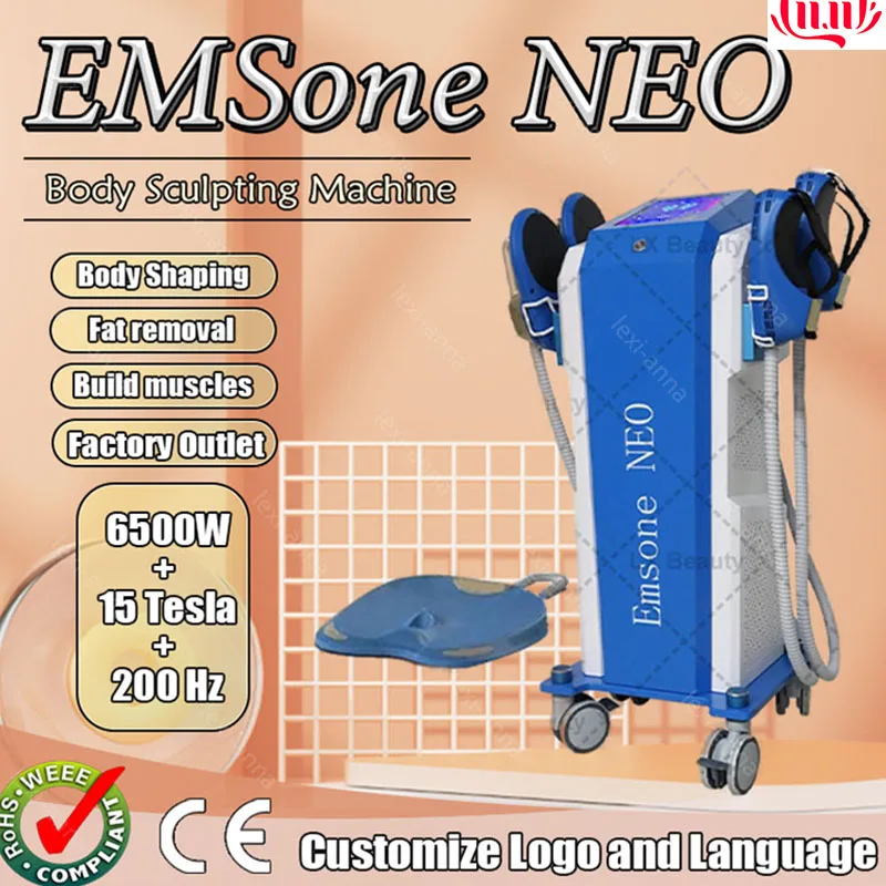 2024 Professional Weight lose Emsone NEO Body Shaping EMS 6500W RF Beauty and Health Slimming Burns fat buttocks lifting Machine