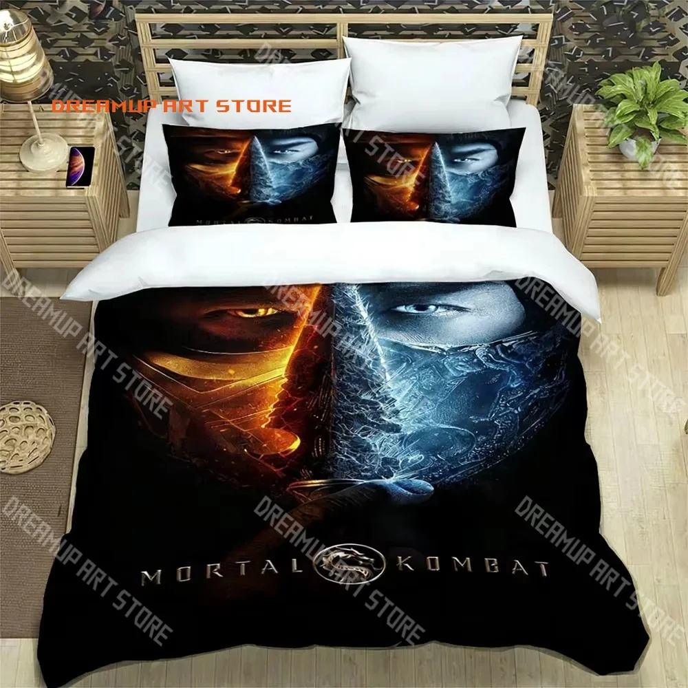 2026 3D Print Mortal Kombat Game Bedding Set Single Twin Full Queen King Size Bed Set Adult Kid Bedroom Duvetcover Set