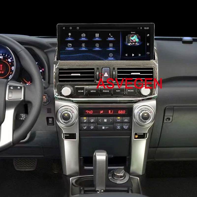 12.3‘’ Android 11Car Stereo Screen For Toyota 4Runner 2010-2021 Vehicle GPS Navigation Auto HeadUnit Radio Multimedia Player