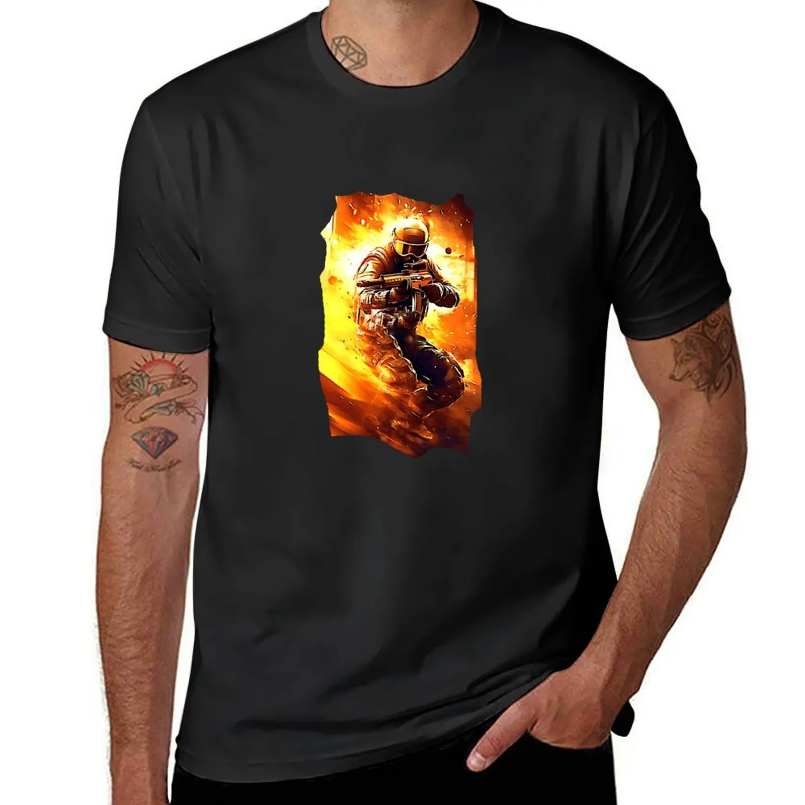 Counter Strike 2 fanart characters T-Shirt aesthetic clothes sports fans korean fashion men t shirts