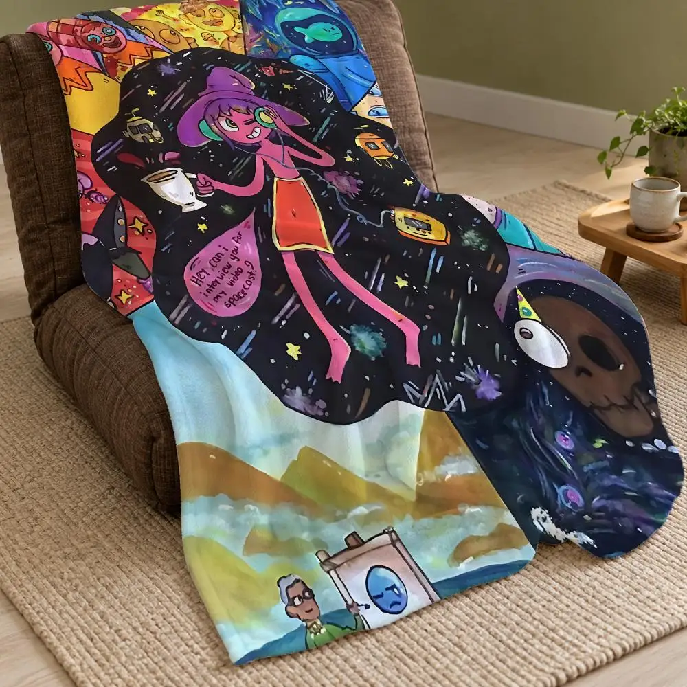 The M-Midnight Gosple Throw Double Sided Flannel Throw Blanket Soft Warm Washable Home Decor