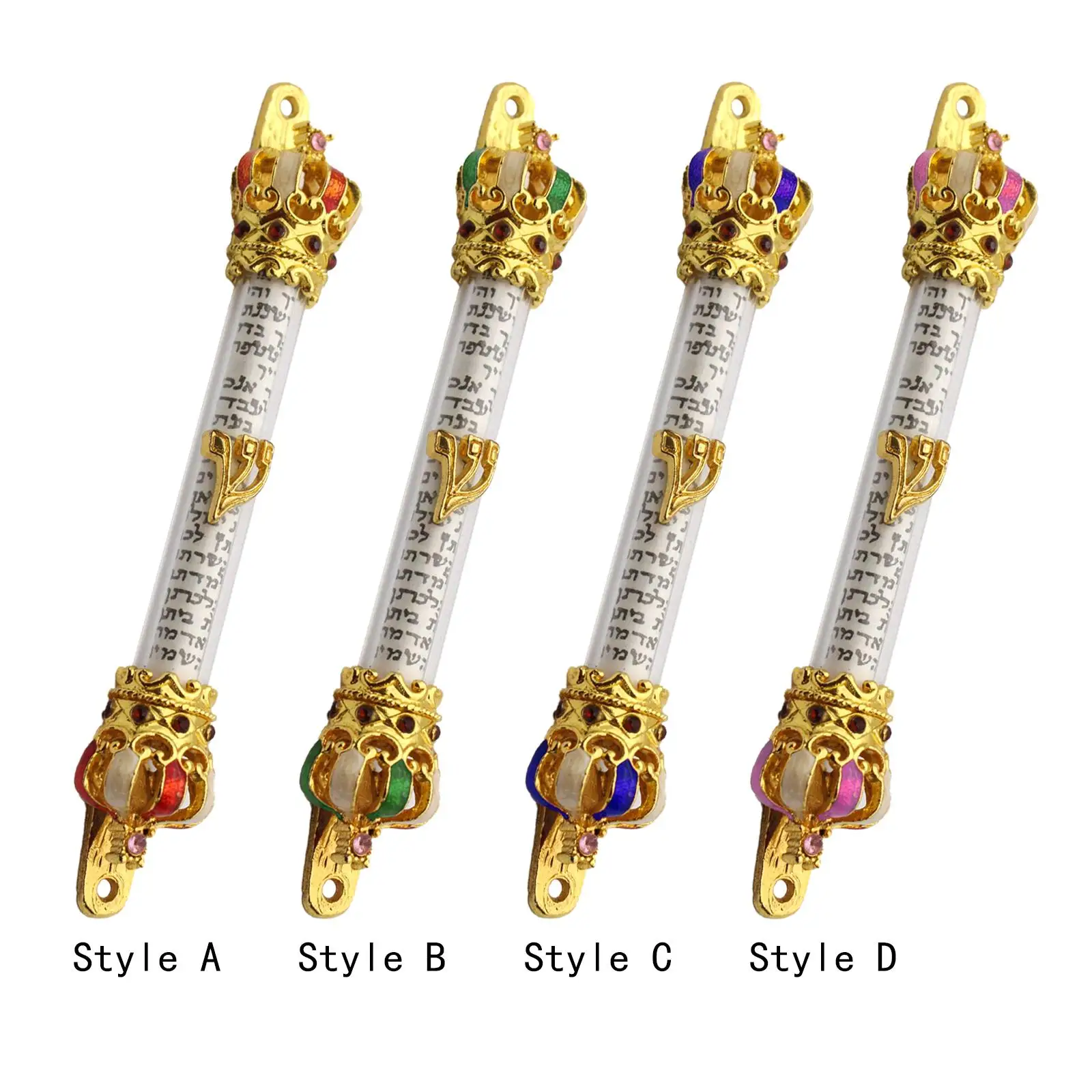 Metal Blessing Mezuzahw Alloy Decor Antique Mezuzah for Door for House Door