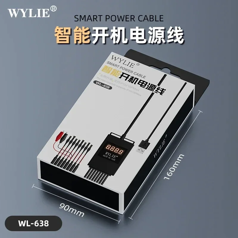 Imagem -05 - Wylie-motherboard dc Power Boot Cabo para Iphone 615 Pro Max Android Mobile Phone Repair Linha de Teste Atual e Tensão Wl638