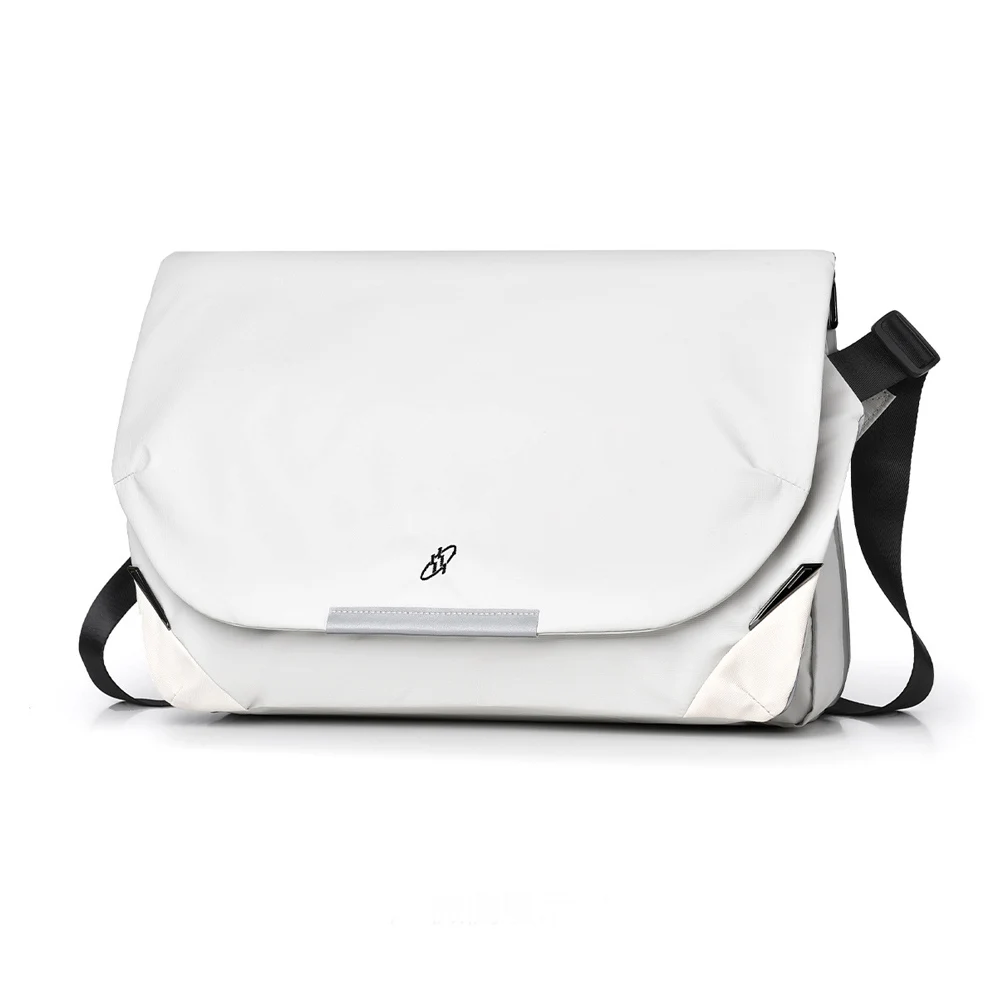 Men's Waterproof Large Messenger Bag for Travel Designe Black White Crossbody Shoulder Bag Outdoor Laptop Sports Shoulder Bag