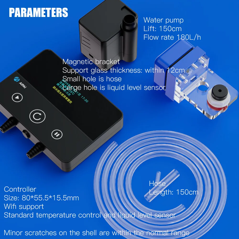 

Умная система AIPAI ATO с автоматическим выключением для аквариума, регулятор уровня воды с управлением через приложение, прецизионный оптический датчик для рифового резервуара