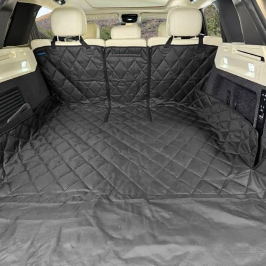 

SUV Cargo Liner Waterproof, Heavy-Duty Trunk Mat with Non-Slip Backing Full Rear Seatback Coverage Fits 60/40 and 50/50 Split S
