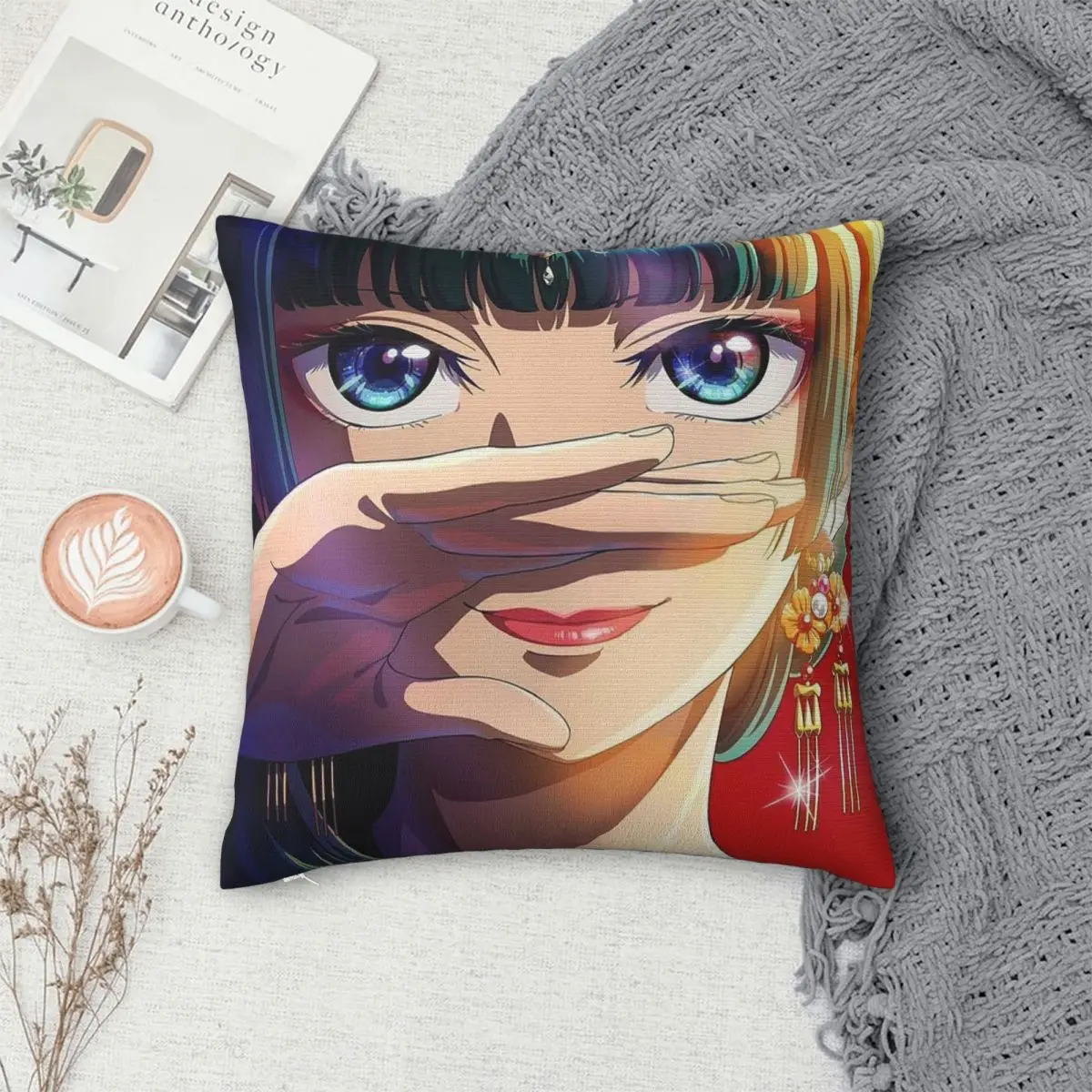The Apothecary Diaries Maomao Anime Square Pillowcase Pillow Cover Cushion Zip Decorative Comfort Throw Pillow for Home Sofa