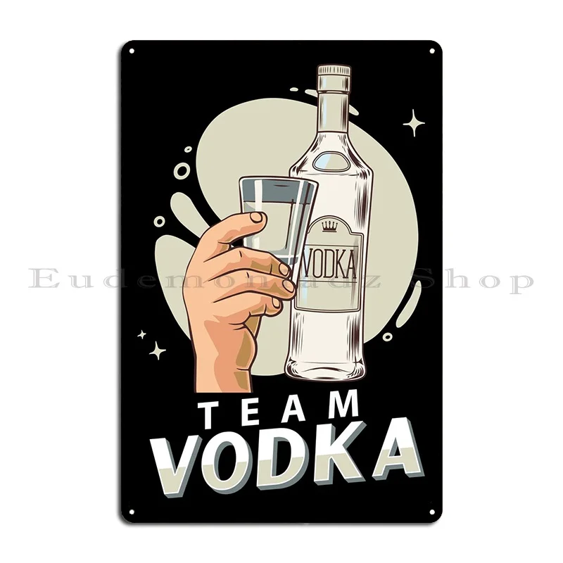 Vodka Russian Potato Metal Signs Designing Classic Print Cinema Plates Tin Sign Poster