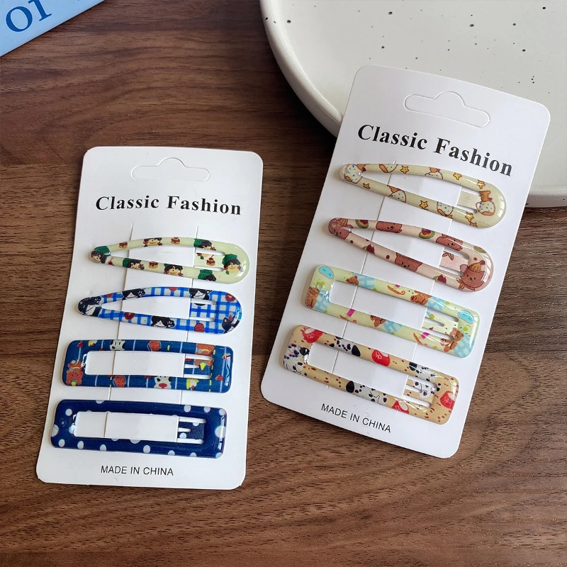 4 قطعة مقاطع الشعر كاندي كليب الملونة المشبك حافة المشبك مجوهرات الأطفال الفتيات الكبار لطيف إكسسوارات الشعر Pinzas Para El Cabello