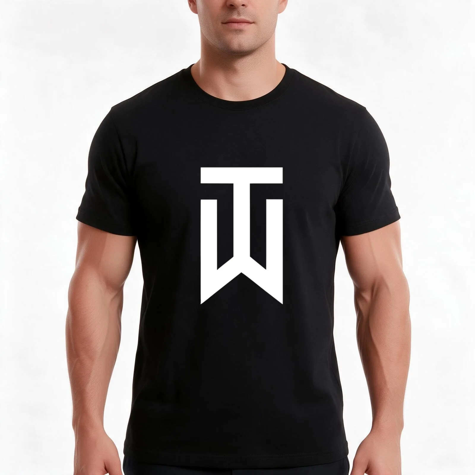 Best Seller - Tiger Woods Logo Merchandise T-Shirt, Summer Casual Cotton Tee, Oversized Streetwear Tops, Vintage Graphic Print