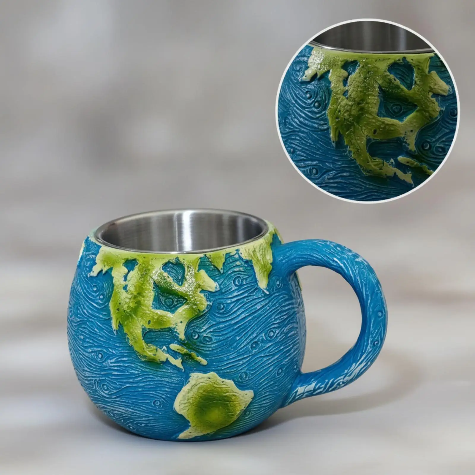 Drinkware Collectible Planetary Mug Planetary-Themed Mug Decorative for Collectors, Desk, Display Shelves