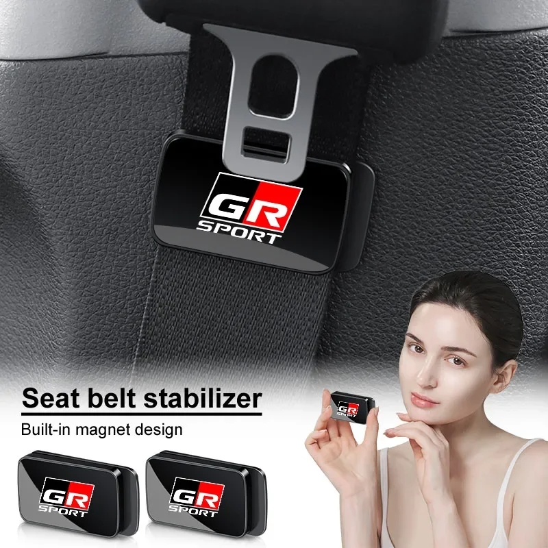 

Adjustable Auto Seat Belt Holder Stabilizer Fastener Clip Limiter Styling For Toyota GR Sport Gazoo Racing Yaris 86 Corolla