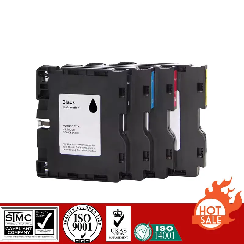 Cartucho de tinta de sublimación Compatible para Ricoh SG400 SG800 SG-400 SG-800 traje para Ricoh Sawgrass SG400/SG800