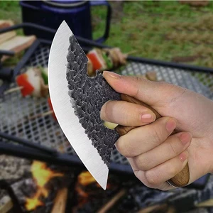 Multifunctional Stainless Steel Forging Knife, Cleaver Meat, Cleaver Bone, Kitchen Knife, Cook Tools 10 Main Sales Handcrafted Knives for Barbecue - №6