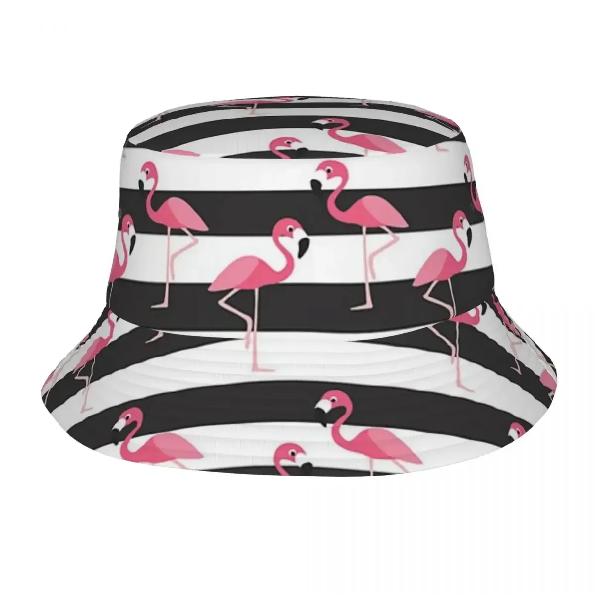 Flamingo Cactus Tropical Ruber Bucket Hats Panama Hat Children Bob Hats Outdoor Fisherman Hats For Summer Fishing Unisex Caps