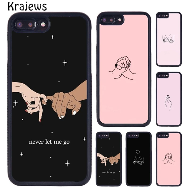 Krajews Love on the finger heart Style Phone Case For iPhone 16 15 14 XR XS 11 12 mini 13 Pro MAX Plus cover coque