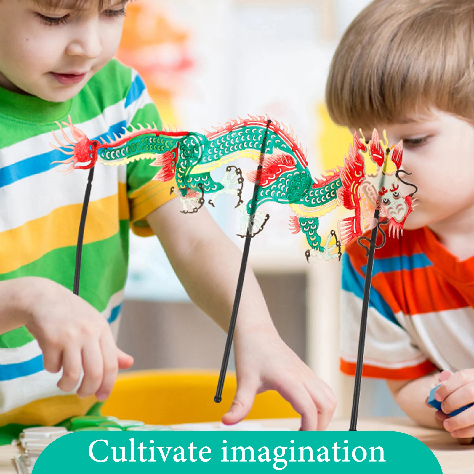 Chinese Shadow Paper Craft Handmade Educational Creative Set Early Childhood Kindergarten Shadow Puppet Show Plaything