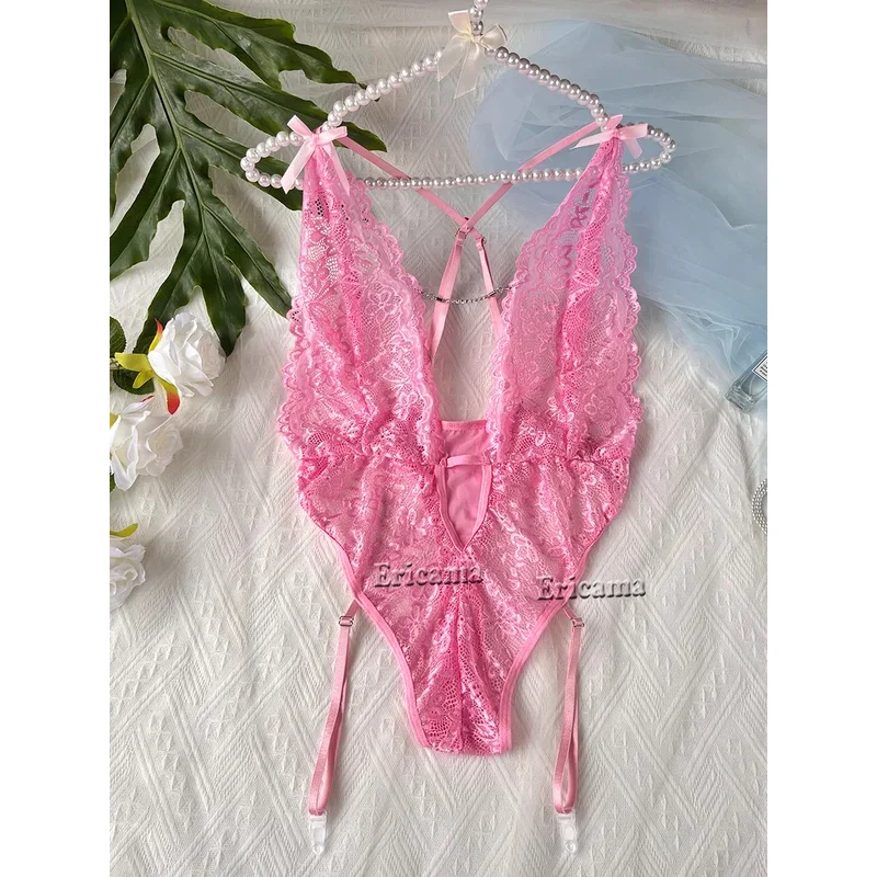 Sexy Lingerie Woman Lace Transparent Underwear Brief Sets Delicate Bra Panties Erotic Sets Lingerie Set Erotic Underwear