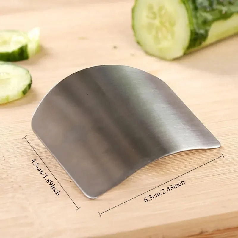 Sturdy Stainless Steel Adjustable Finger Guard Anti Cut Slicing Protection Universal Fit Kitchen Safety Tool image 4