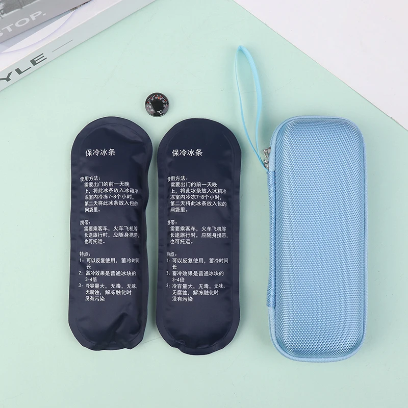 Waterproof Insulin Cooling Bag Portable EVA Thermal Insulated Insulin Cooler With Gel Pen Bag Diabetics Travel Organizer