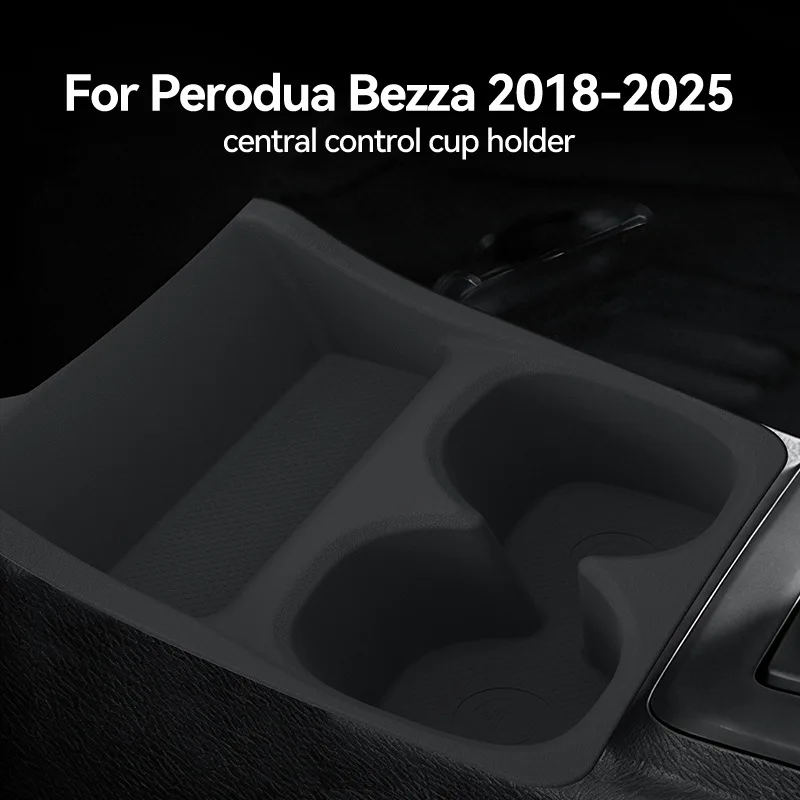 

TPE Cup Holder Shock Absorber Sleeve For Perodua Bezza 2018-2025 Anti Shake Drink Holder Limiter Storage Tray Car Accessories