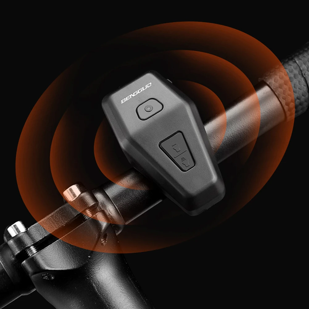 1-5 قطعة جرس الدراجة الكهربائية مع إنذار مضاد للسرقة دراجة نارية القرن الكهربائي USB قابلة للشحن الدراجة جرس تحذير الدراجة الملحقات