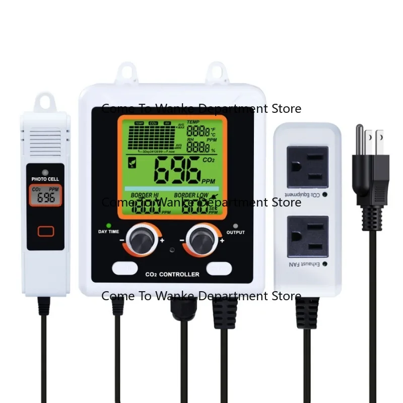 

Carbon Dioxide Controller, Detection Sensor, Dual Knob Adjustment, Dual Channel, Dual Control Socket Control