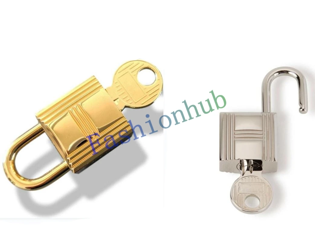 Polished Shine Stainless Alloy Padlock Bag Lock For Handbag Purse Duffle Golden Silvery 2 Color Choice