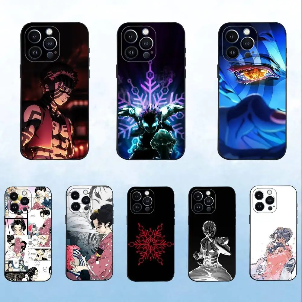 

Demon K-Kyouji Slayer Phone Case For iPhone 16,15,14,13,12,11 Plus,Pro Max,XS,X,XR,SE,Mini,8,7,Soft Silicone Black Cover