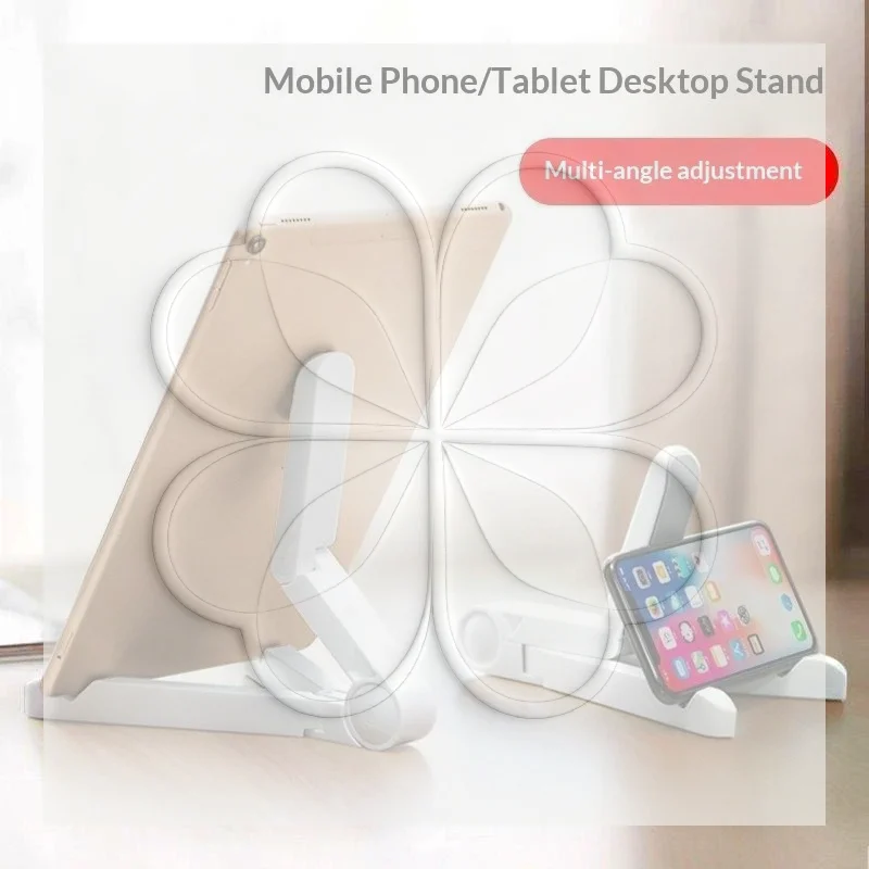 Universal Folding Tablet Holder For 4-10 Inch Triangle Bracket For Live Streaming Binge Watching Simple Lazy Foldable Stand