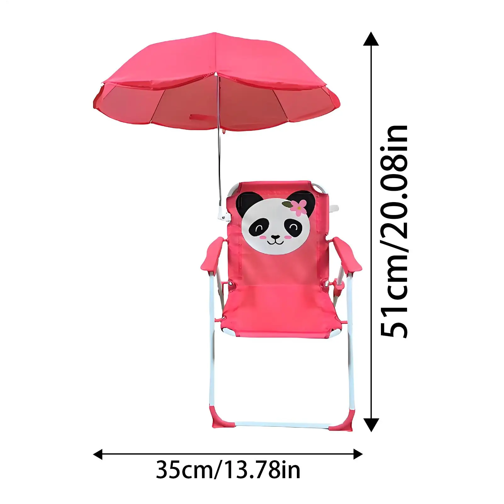 كرسي أطفال مع مظلة قابلة للطي مقعد حديقة مقاوم للرمل والرياح وخفيف الوزن كرسي أطفال محمول لقضاء العطلات في الفناء الخلفي للنزهة