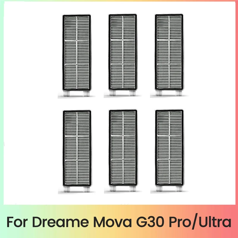 A74G-6PCS Filtr Hepa do Dreame Mova G30 Pro/Ultra Części zamienne Wydajne części zamienne do czyszczenia gospodarstwa domowego