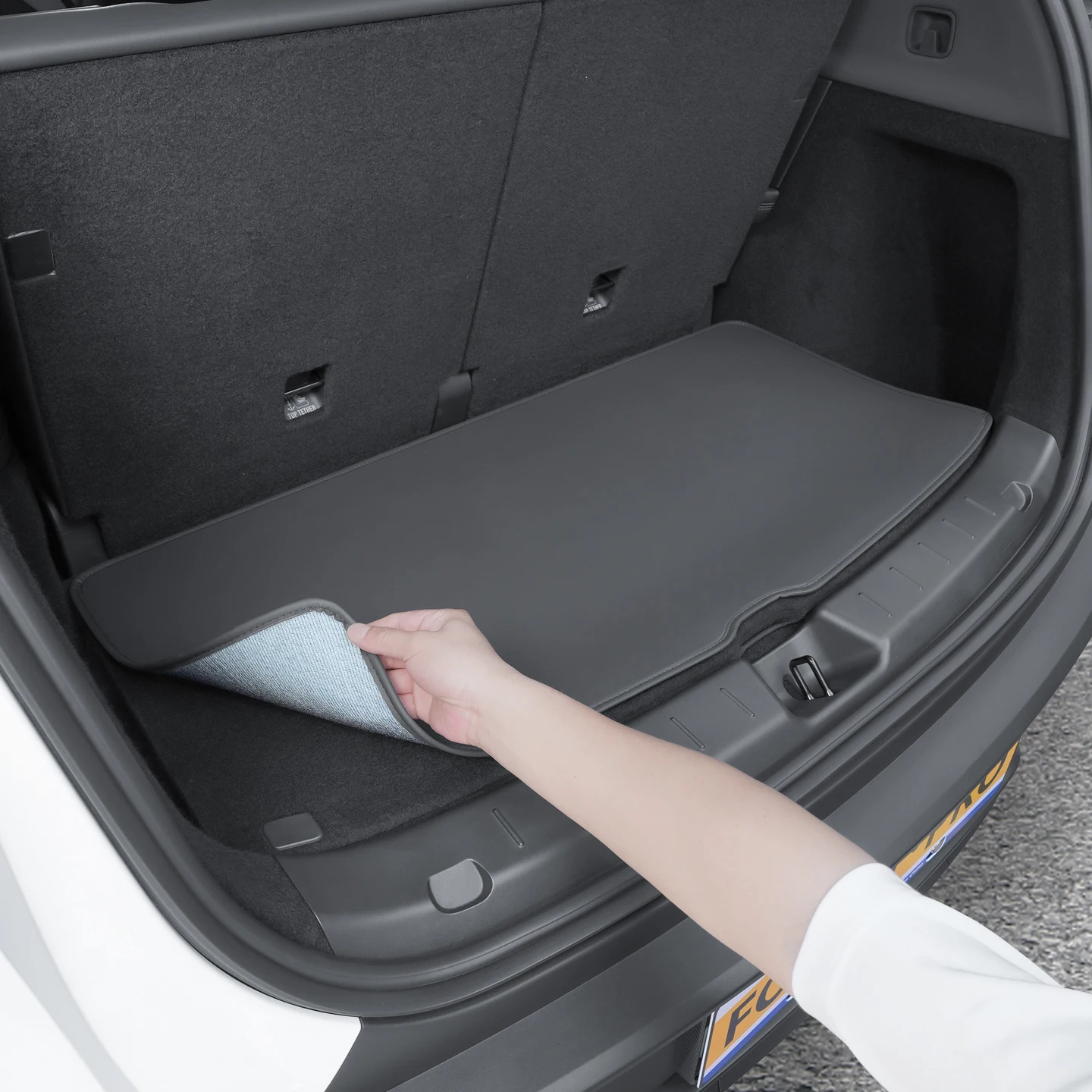 For 6-Seater Tesla Model YL Trunk Cushion, Model Y L Rear Trunk Partition Anti Kick Pad, Inter, 1PCior Protective Pad Accessorie