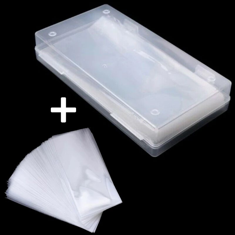 Pocket Paper Money holder Sleeves Collections Protector Polypropylene Transparent 80mm*170mm With box Case Storage