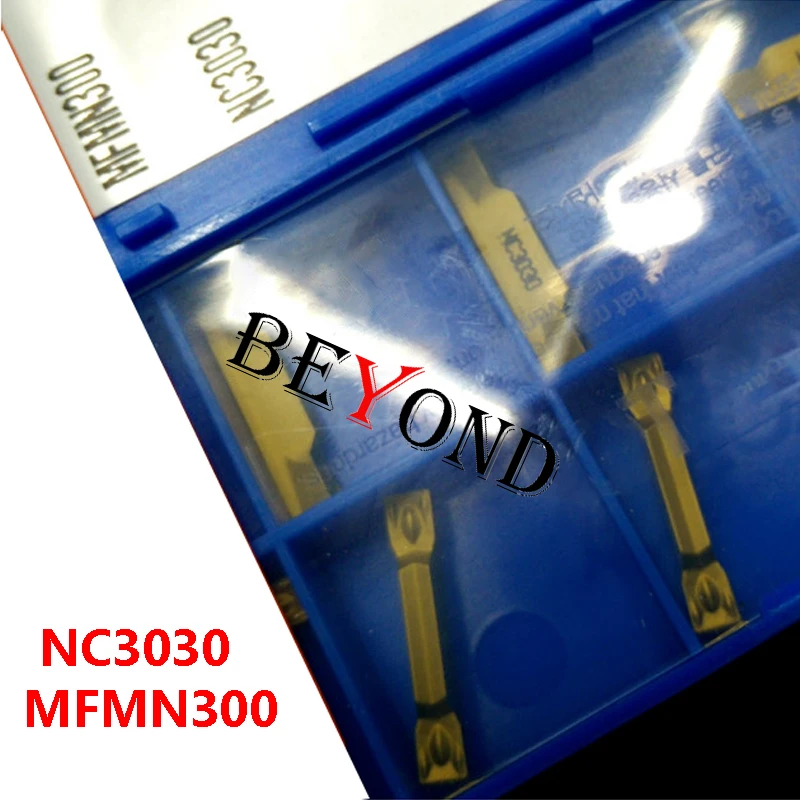 超硬インサート溝付き旋盤カッター、旋盤工具、CNCスロット処理、100% オリジナル、mfmn 300、mfmn300、nc3030、nc3120、pc5300、10ピース/箱