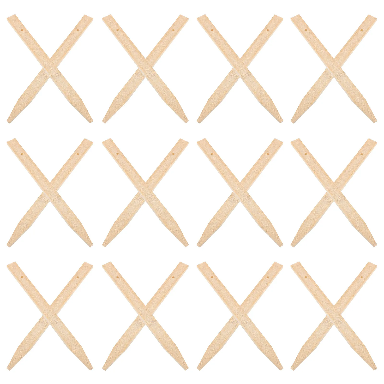 30Pcs Bamboo Survey Stakes Pre-Drilled Line Marking Stakes for Construction Survey Land Markers Property Line Markers Garden