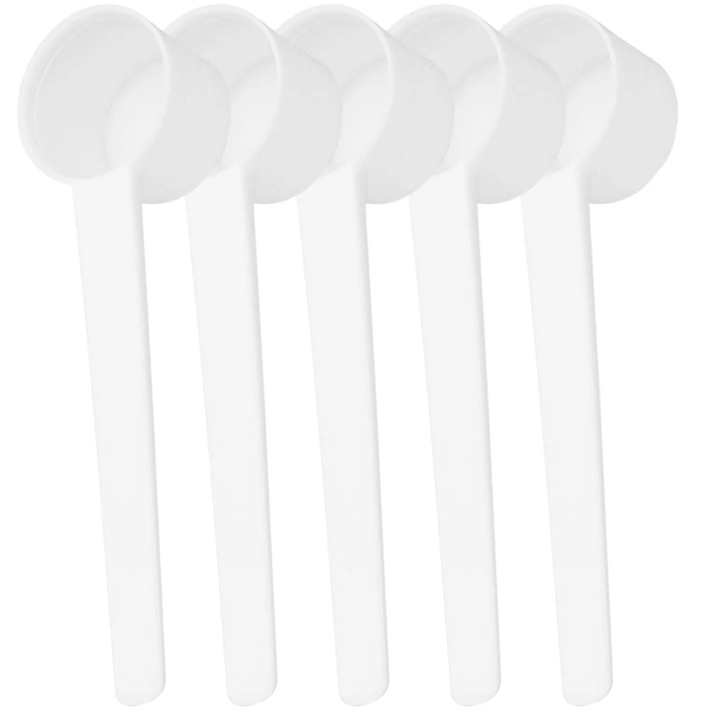 

50 Pcs Coffee Spoons 5g Measuring Milk Kitchen Supplies Household Scoops Powder White Kids Reusable Newborn