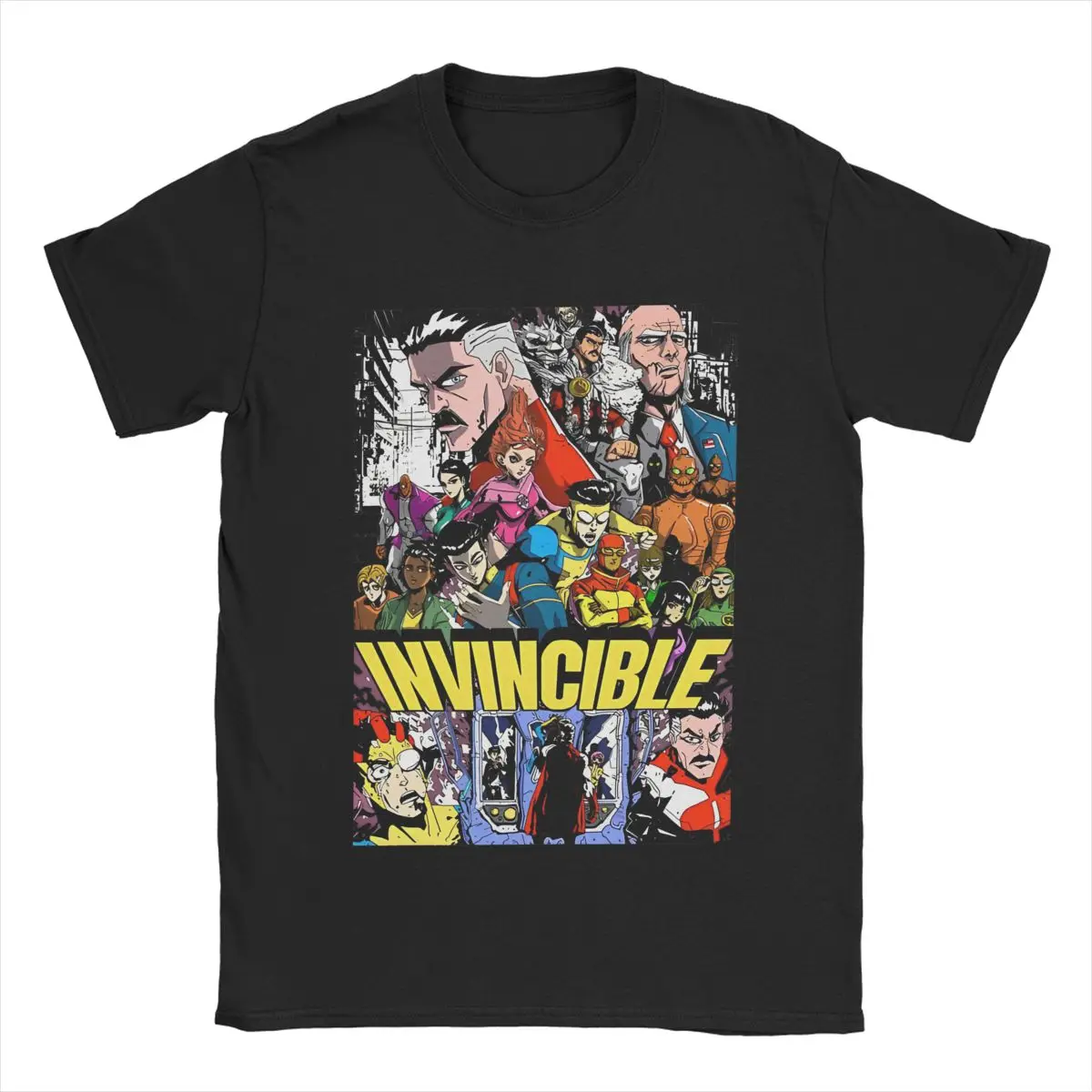 Men Women Invincible Manga Style Cartoon Anime Graphic T Shirt Apparel Novelty 100% Cotton T Shirt Tee Clothing All Seasons