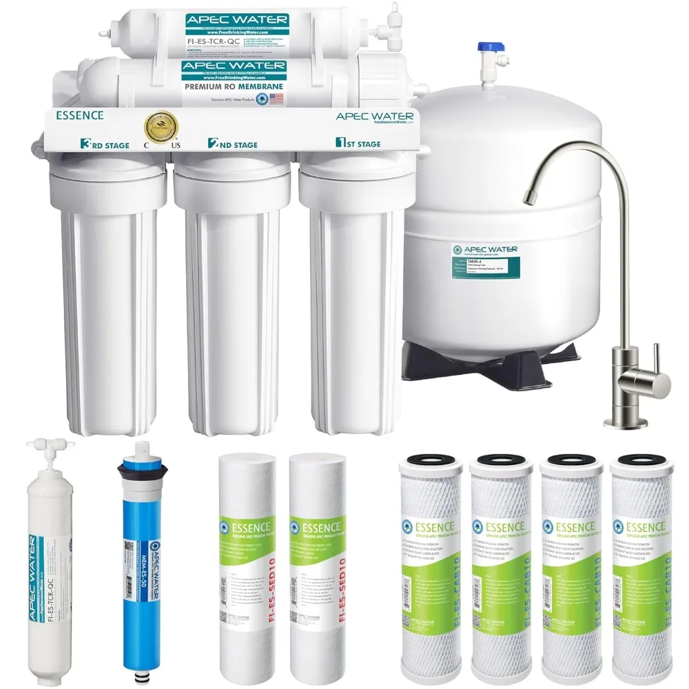 Systems Safe Reverse Osmosis Drinking Water System with Extra High Capacity Pre-Filter